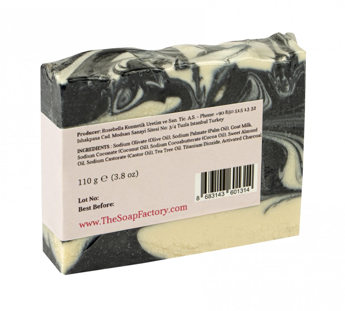 The Soap Factory Artisan Series PEELING COAL GOAT MILK Soap Bar 110 g