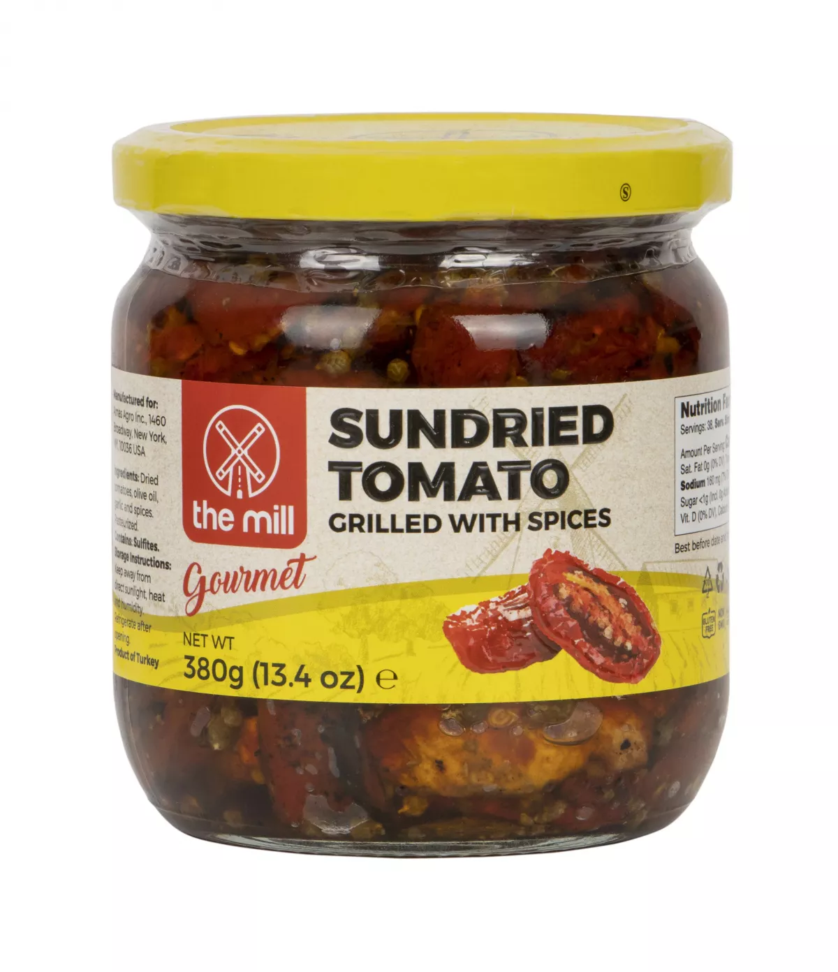 The Mill Gourmet Sundried Tomatoes 380 g Glass Jar