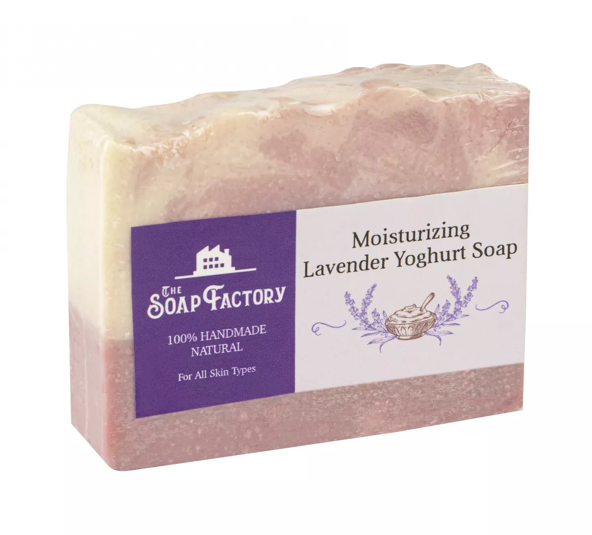 The Soap Factory Artisan Series MOISTURIZING LAVENDER YOGHURT Soap Bar