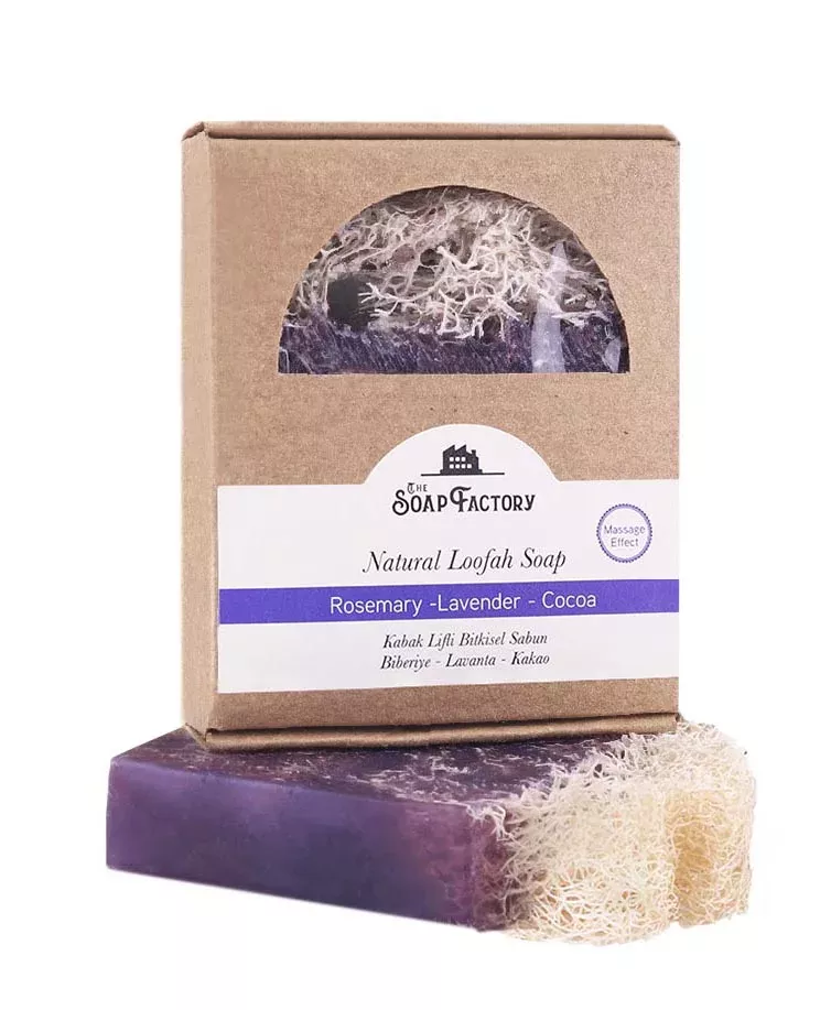 Мыло ручной работы Коллекция с Люфой Розмарин-Лаванда-Какао The Soap ...