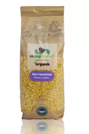 Organik Sarı Mercimek 750 gr