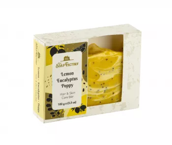 The Soap Factory Artisan Series LEMON & EUCALYPTUS & POPPY Soap Bar 100 g