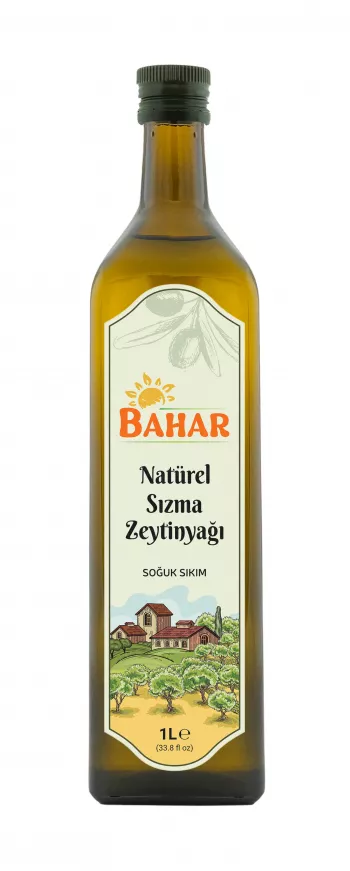 Bahar Natürel Sızma Zeytinyağı 1 L Cam Şişe