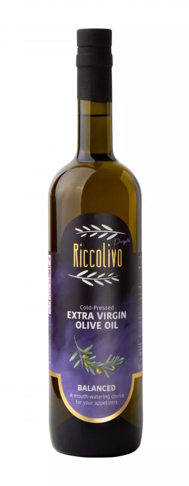 Riccolivo Cold Pressed Extra Virgin Olive Oil Purple (Balanced) 750 ml