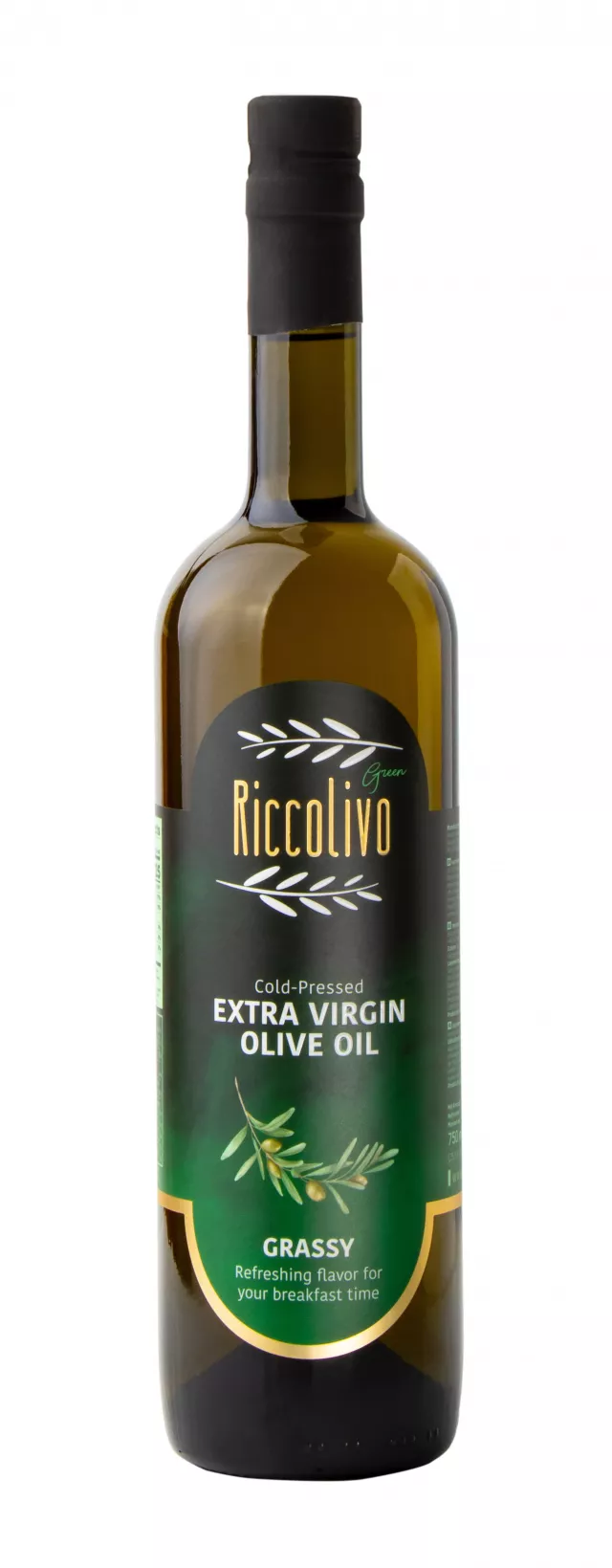 Riccolivo Cold-Pressed Extra Virgin Olive Oil Green (Grassy) 750 ml