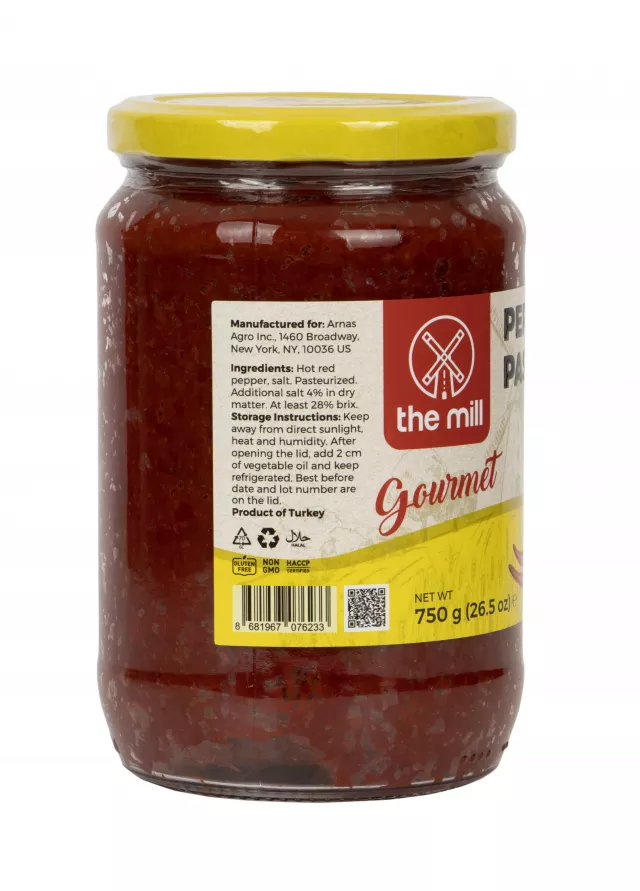 The Mill Gourmet Hot Pepper Paste 750 g Glass Jar