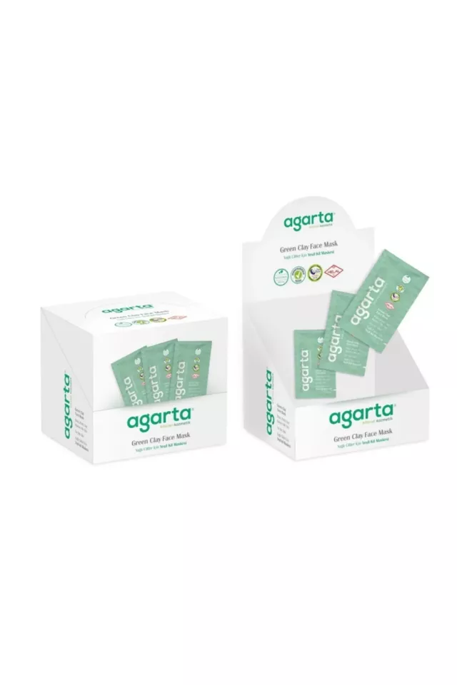 Yağlı Ciltler Için Yeşil Kil Maskesi 10 Ml X 50 Adet